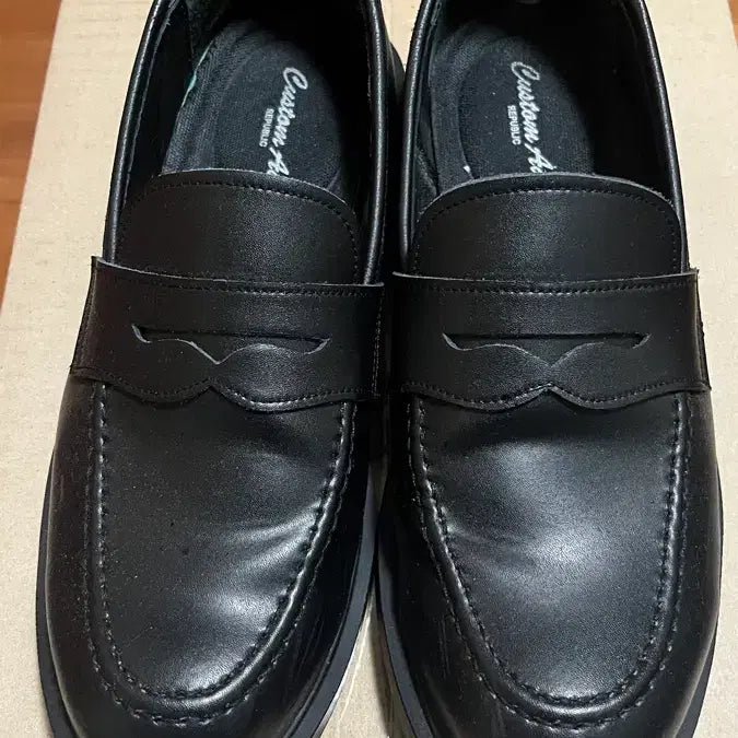 [BUNJANG] Customade Foden Genuine Leather Penny Loafer Black 260 / 커스텀에이드 포든 소가죽 이지라이트 패니로퍼 260 cr0038bk