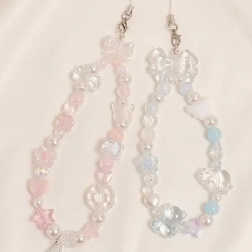 [BUNJANG] Handmade Pastel Bead Strap / 핸드메이드 파스텔톤 비즈 스트랩