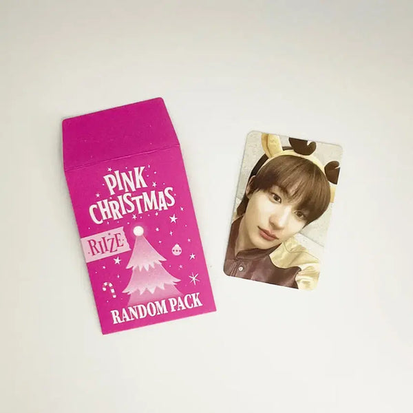 [BUNJANG] RIIZE Anton 2023 Pink Christmas Photocard / 라이즈 앤톤 2023 핑크 크리스마스 포토카드 포카 RIIZE ANTON 2023 PINK CHRISTMAS PHOTOCARD 1