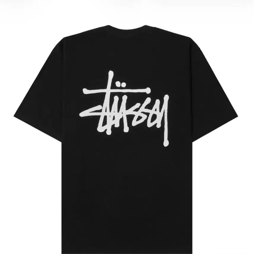 [BUNJANG] Stussy Signature Logo Black T-Shirt / 스투시 반팔티 블랙