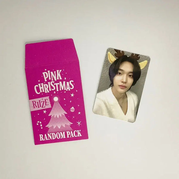[BUNJANG] RIIZE Wonbin 2023 Pink Christmas Photocard / 라이즈 원빈 2023 핑크 크리스마스 포토카드 포카 RIIZE WONBIN 2023 PINK CHRISTMAS PHOTOCARD 2