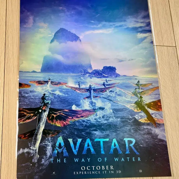 [BUNJANG] Avatar 2: The Way of Water Re-release IMAX 3D Hologram Poster (A3) / [초희귀한정판]영화 아바타2 물의길 재개봉 IMAX 3D 홀로그램 포스터(A3)
