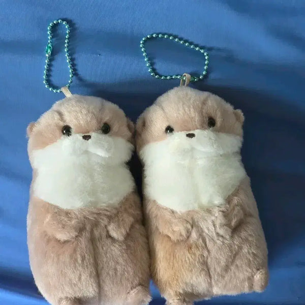[BUNJANG] Amuse Otter Plush Keychain Set / 어뮤즈 수달 인형 키링 2개 세트