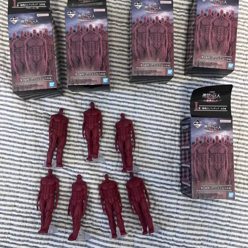 [BUNJANG] Attack on Titan Season 1 Figures Bundle Set / (개봉양품) 벽거인 I상 7개 일괄 판매