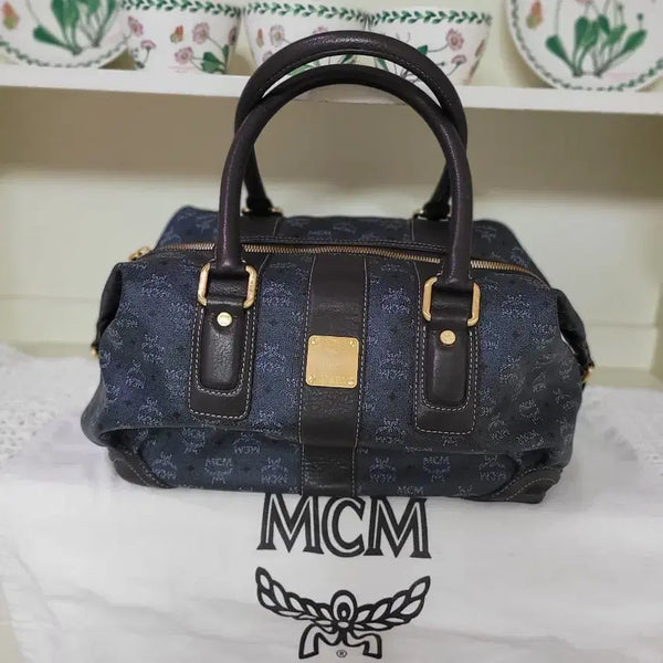 [BUNJANG] MCM Monogram Leather Tote Bag / 정품 엠씨엠 토트백
