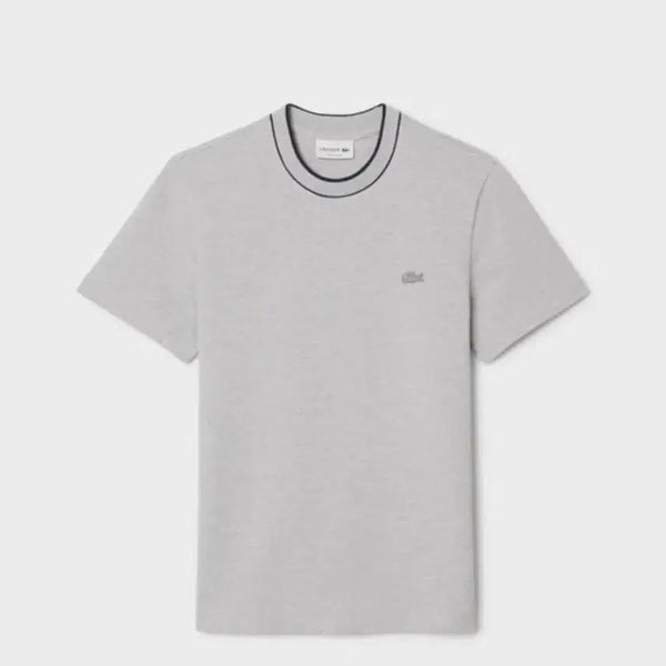 [BUNJANG] Lacoste Color-Block Tipping Line Pique T-Shirt / 라코스테 배색 팁핑 라인 매치 피케 티셔츠
