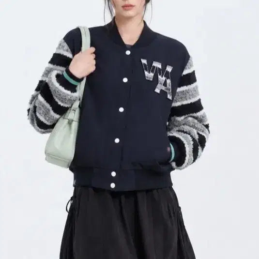 [BUNJANG] Wide Angle Women's Varsity Golf Jacket Spring/Fall W4476 / (95)와이드앵글 여성 블루종 바시티 골프 자켓 봄 가을 W4476