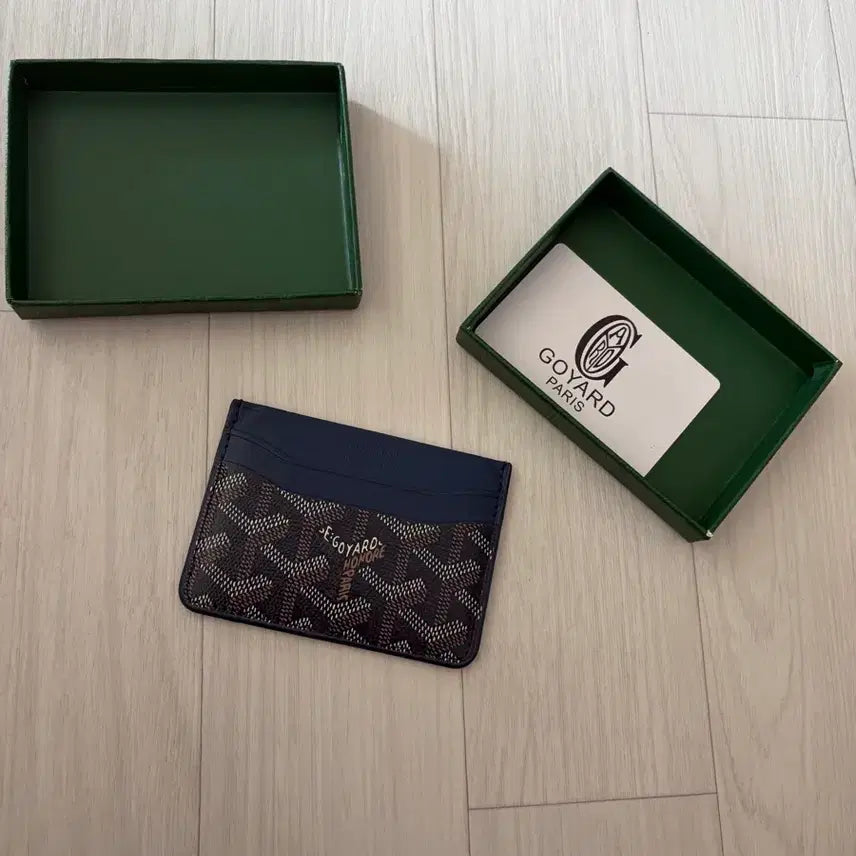 [BUNJANG] Goyard Card Holder Navy / 고야드 카드지갑 네이비