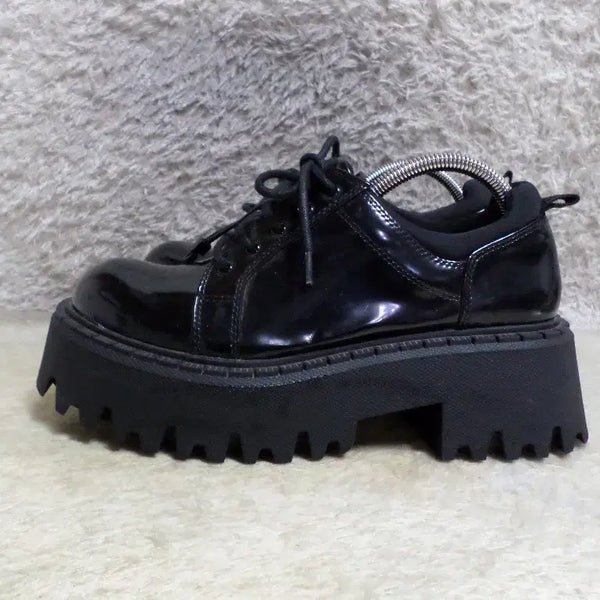 [BUNJANG] Zara Platform Loafer Derby Shoes Black / 후루룩구제2 여255 자라 통굽 구두 로퍼 더비슈즈 블랙 260725