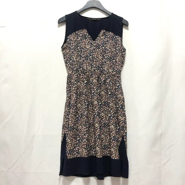 [BUNJANG] ZARA Basic Floral Midi Dress (Navy, XS) / 자라 플로럴 원피스(XS사이즈44~55)