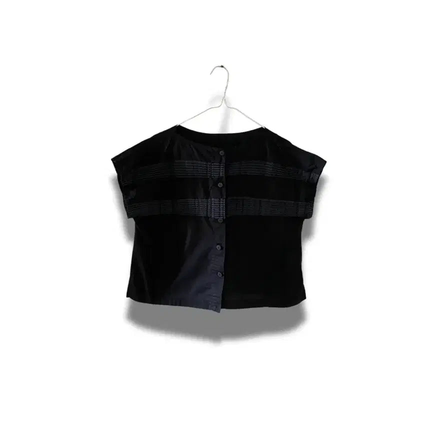 [BUNJANG] me ISSEY MIYAKE Pinched Cotton Blouse / me ISSEY MIYAKE 핀턱 코튼 블라우스