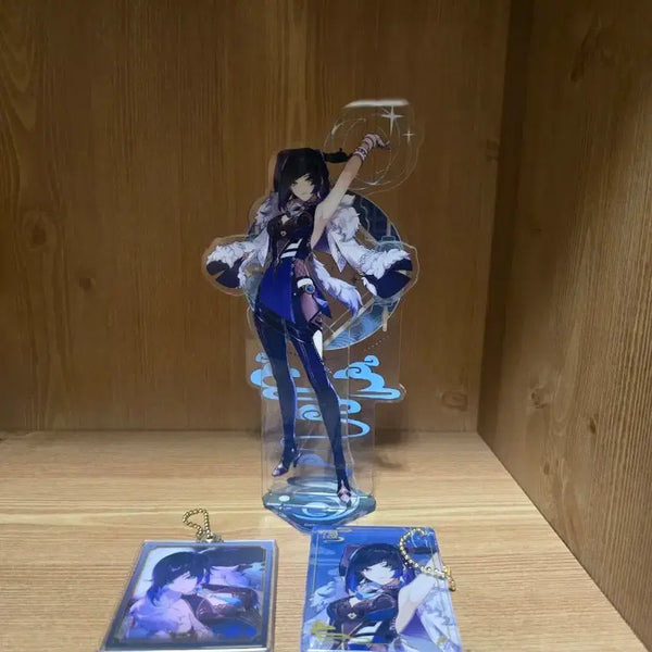 [BUNJANG] Genshin Impact Yelan Acrylic Stand & Keychain Bundle Set / 원신 야란 아크릴 스탠드 키링 일괄 팝니다