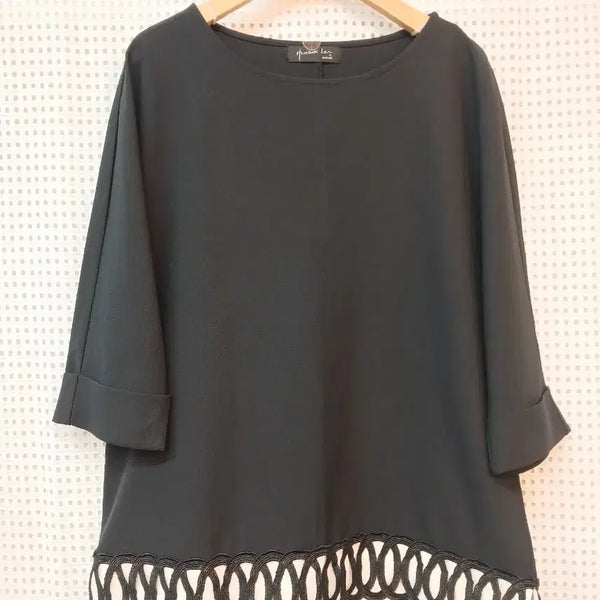 [BUNJANG] Hwashuklee Black Blouse (Size 66) / 화숙리 블랙블라우스 66