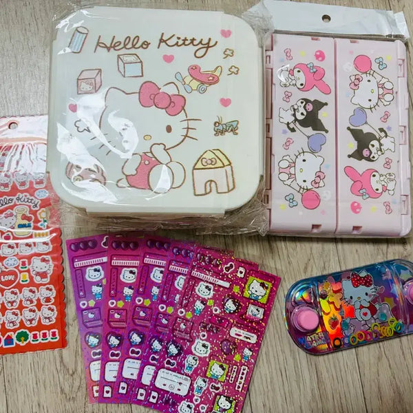 [BUNJANG] Hello Kitty Sticker Set & Game Console / 헬로키티 스티커 세트 및 게임기