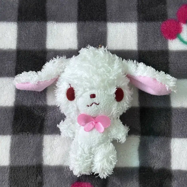 [BUNJANG] Sanrio Sugarbunnies Shirousa Mascot Keychain Plush Pink Tag / 산리오 슈가바니즈 시로우사 마스코트 키링 인형 핑크택