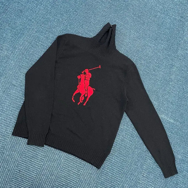 [BUNJANG] Polo Ralph Lauren Women's L Big Pony Knit / [실측여성L] 폴로 목 폴라 빅포니 니트 만원샵