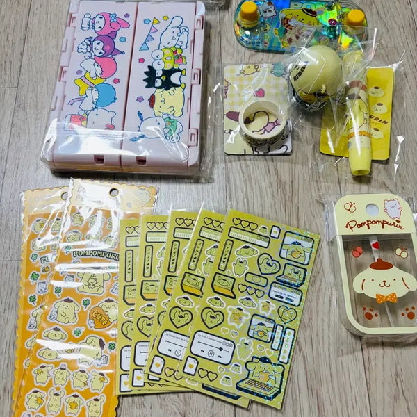 [BUNJANG] Sanrio Pompompurin Sticker Set / 폼폼푸린 산리오 캐릭터 스티커 세트