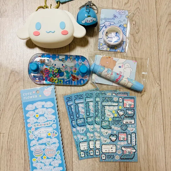 [BUNJANG] Cinnamoroll Keychain Pouch Sticker Set / 시나모롤 키링 파우치 스티커 세트
