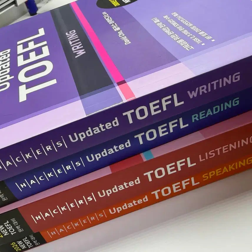 [BUNJANG] Hacker's 2026 Updated TOEFL 4-Book Set / 해커스 2026 Updated TOEFL 4권 세트
