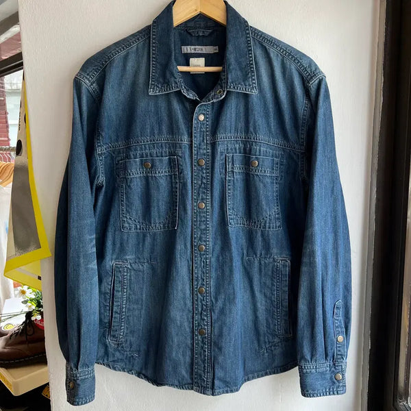 [BUNJANG] Series 100 Washed Denim Jacket Blue / [100] 시리즈 4포켓 워싱 데님 자켓
