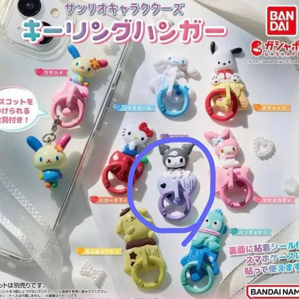 [BUNJANG] Sanrio Characters Kuromi Gacha Ring Holder (Sealed) / 산리오 캐릭터즈 링 홀더 가챠 (미개봉/쿠로미)