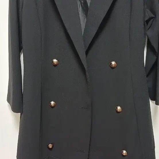 [BUNJANG] Black Gold Double Button Jacket / 블랙 금장 더블 버튼 자켓 66