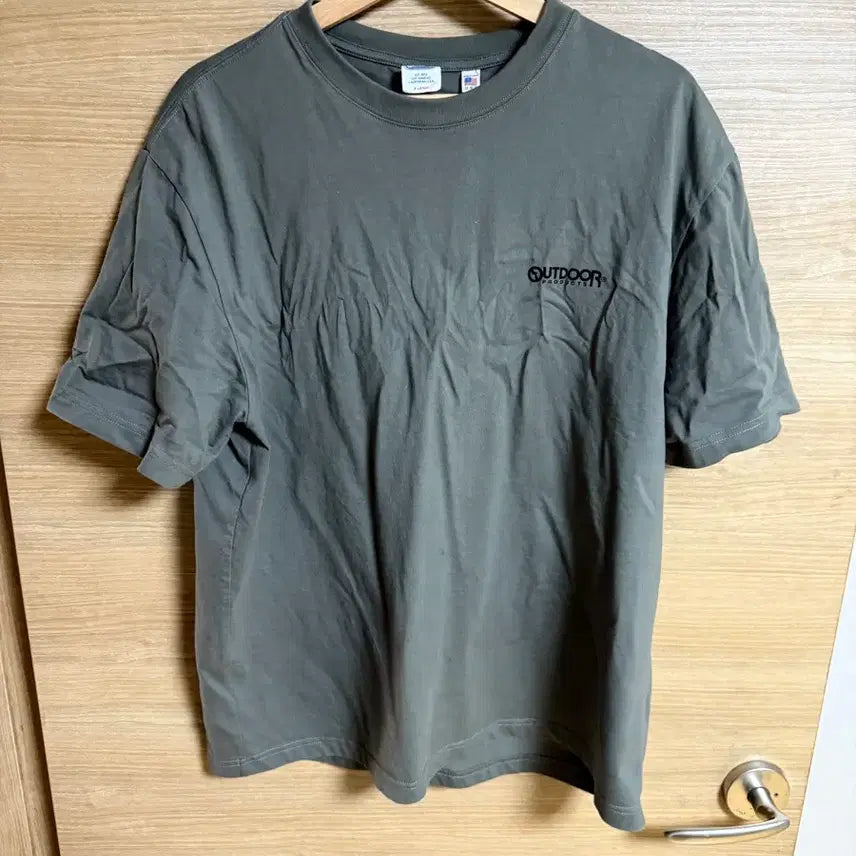 [BUNJANG] OURDOOR Products Khaki Short-Sleeve T-Shirt XL / [XL] OURDOOR 아웃도어 프로덕츠 카키 반팔티