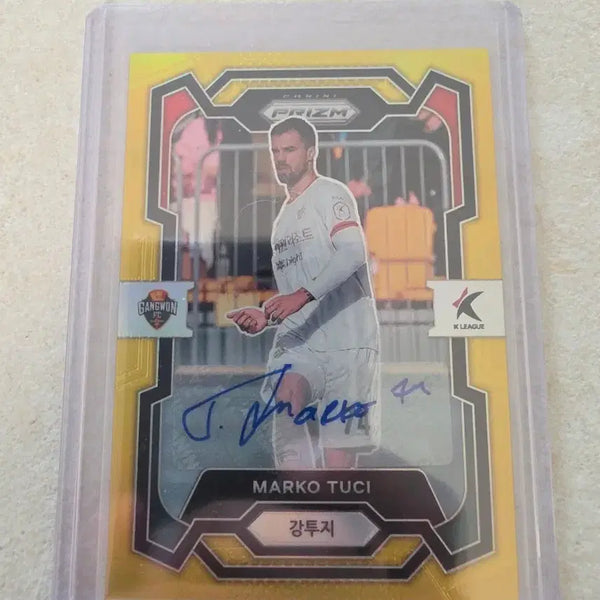 [BUNJANG] K League Prism Gangwon FC Kang Too-ji Gold Auto Card / K리그 프리즘 강원fc 강투지 골드오토 판매합니다