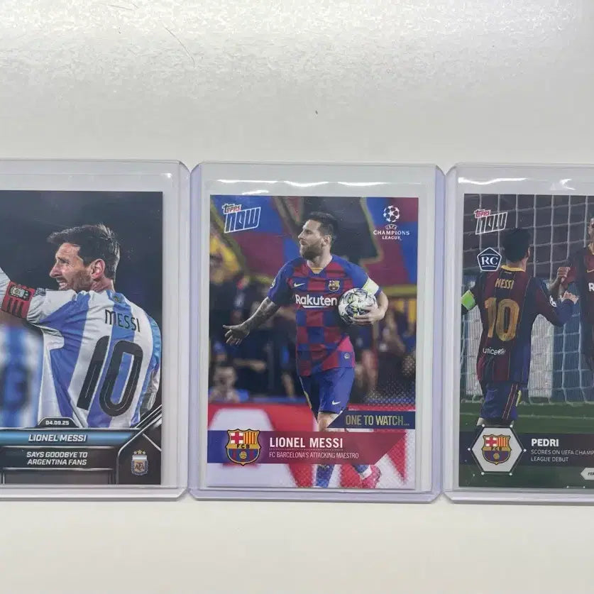 [BUNJANG] Lionel Messi & Pedri Rookie Tops Now Card Bundle Set / 메시 , 페드리 루키 탑스 나우 카드 일괄 판매