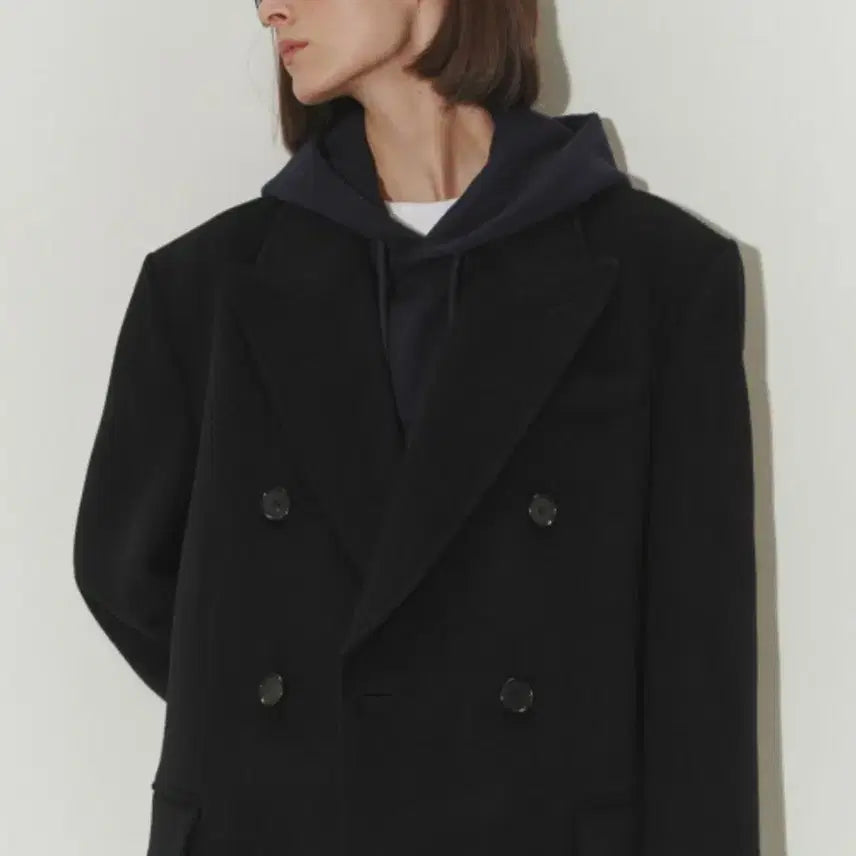 [BUNJANG] Dunst Unisex Tailored Double Coat - Size M / 던스트 유니섹스 테일러드 더블 코트 m