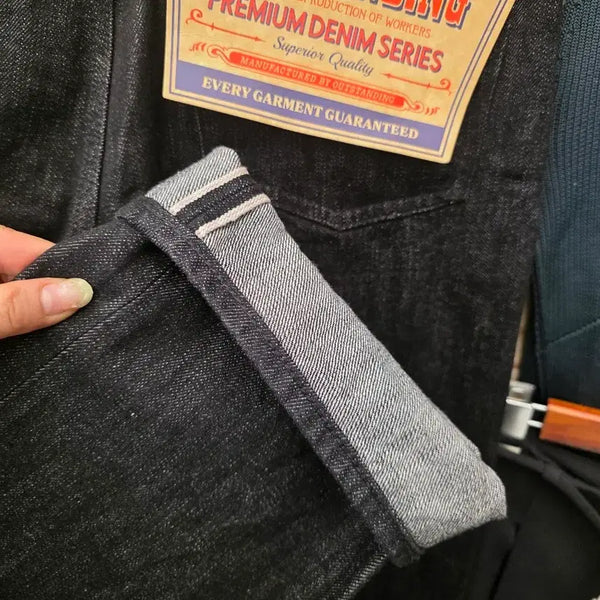 [BUNJANG] Outstanding 32-inch Selvedge Denim Pants Black / 새상품)아웃스탠딩 32인치 셀비지 데님 팬츠 블랙