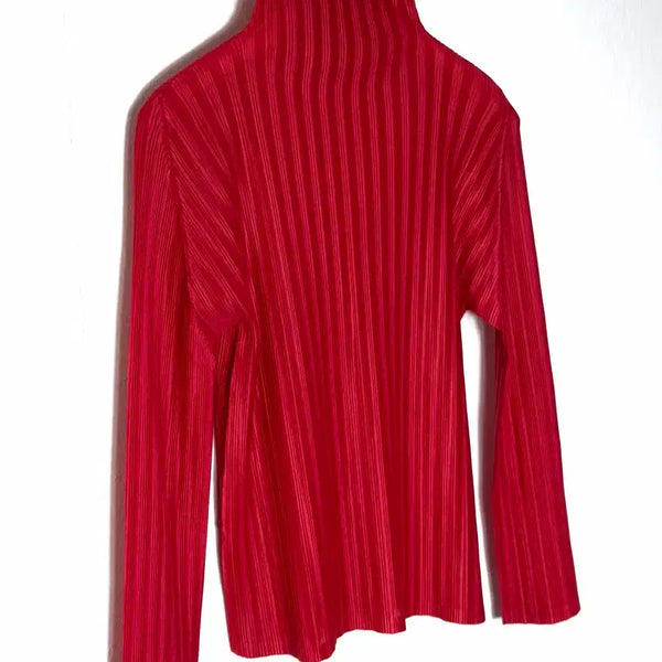[BUNJANG] Pleats Please Turtle Neck Blouse / 플리츠플리즈 블라우스