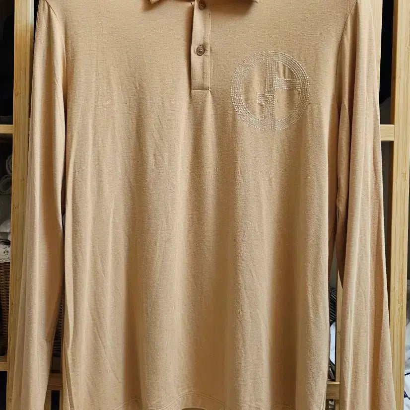 [BUNJANG] Giorgio Armani Long-Sleeve Polo Shirt / 조르지오 아르마니 긴팔 폴로셔츠 새제품