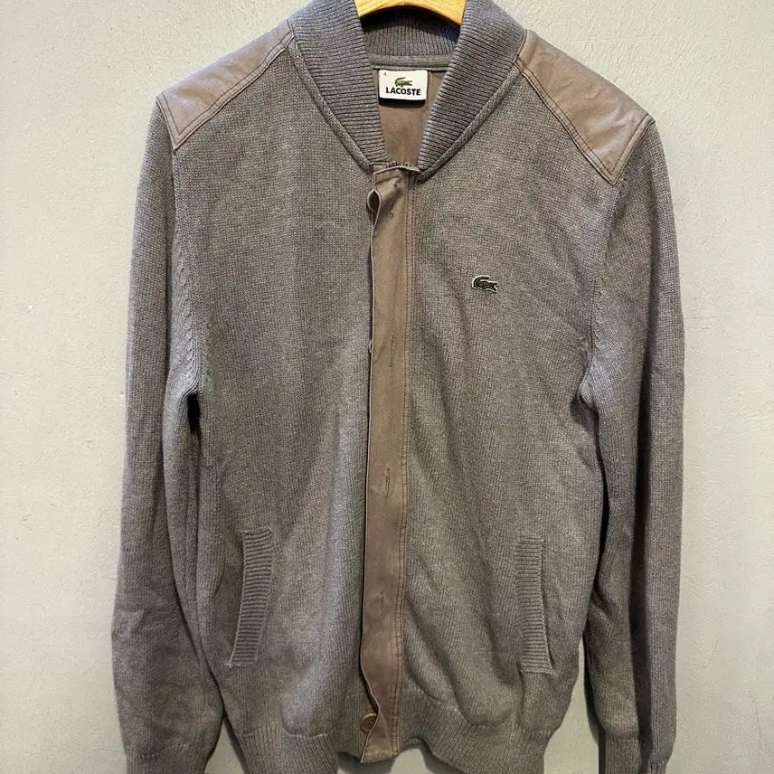 [BUNJANG] Lacoste Genuine Knit Zip-Up / 라코스테 정품 니트집업