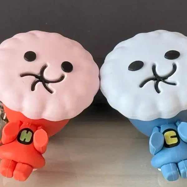 [BUNJANG] Gundam Witch from Mercury Cool-Si Hot-Si Keyring Bundle Set / 건담 수성의 마녀 쿨씨 핫씨 키링