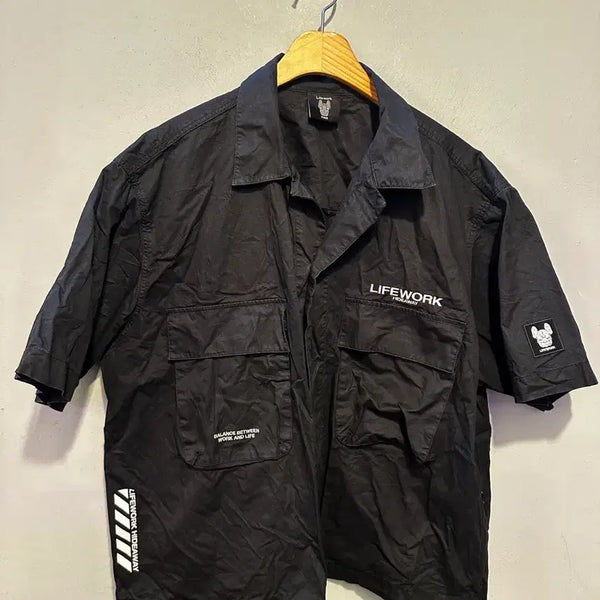 [BUNJANG] LifeWork Authentic Short Sleeve Shirt / 라이프워크 정품 반팔셔츠