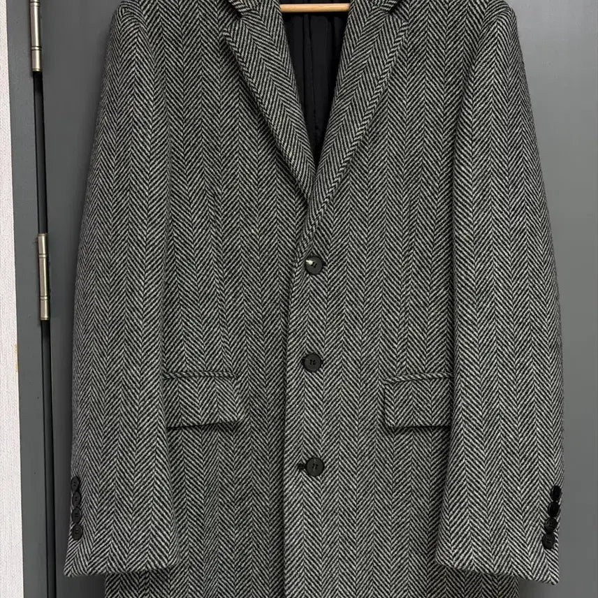 [BUNJANG] MAMAGARI Herringbone Single Coat (Size 48/L) / 마마가리 헤링본 싱글 코트(48)