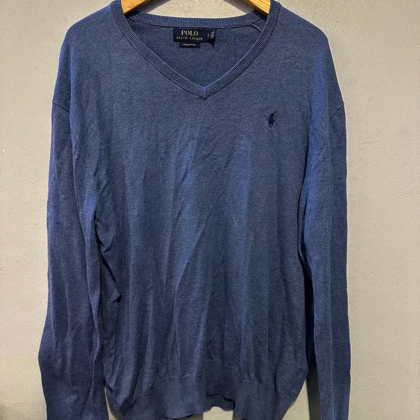 [BUNJANG] Polo Ralph Lauren V-Neck Knit Sweater / 폴로랄프로렌 정품 브이넥니트