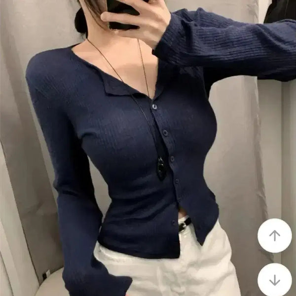 [BUNJANG] Made Meaning Slim Fit Cardigan / 에이블리 메이드미닝 슬림핏 여리핏 가디건