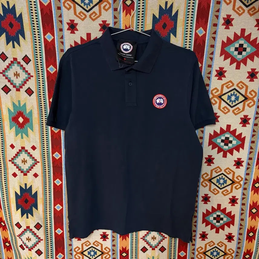 [BUNJANG] Canada Goose Men's Logo Patch Polo T-Shirt XXL/110 / 캐나다구스 남성 로고 와펜 PK 반팔 카라티 XXL/110