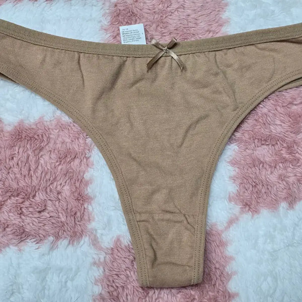 [BUNJANG] Vintage Solid Low-Waist Thong Panty / 빈티지 단색 로우웨이스트 탱가 T팬티 - 중고a