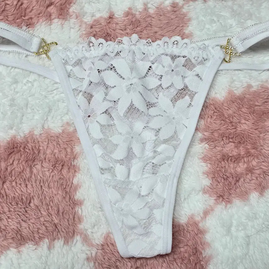 [BUNJANG] Lace French Style Cotton Briefs / 레이스 프렌치 스탱가 팬티 - 중고a