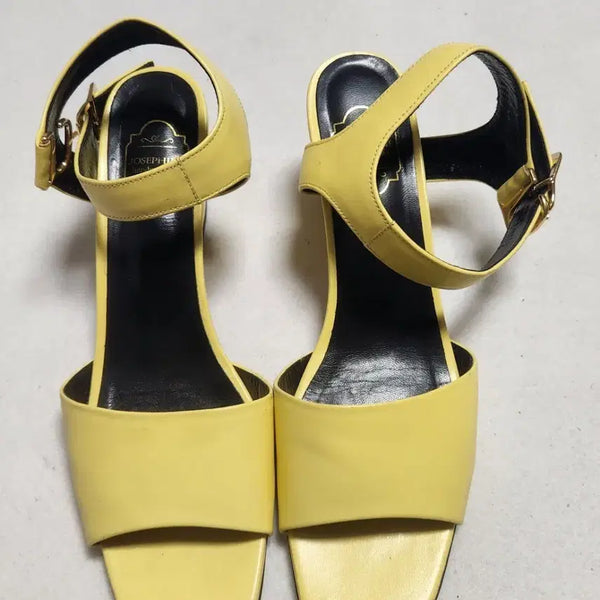 [BUNJANG] JOSEPHINE Yellow Strap Sandals (245) / JOSEPHINE 옐로우 스트랩 샌들 245