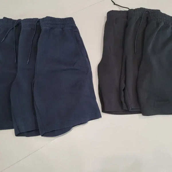 [BUNJANG] Uniqlo C Sweat Wide Short Pants XL Navy & Black Bundle Set / 장일괄판매 교토 매장 판 유니클로 C 스웨트 와이드 쇼트 팬츠 XL