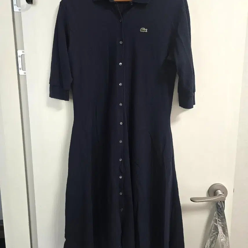 [BUNJANG] Lacoste Navy Pique Knit Dress / 라코스테 네이비 PK원피스
