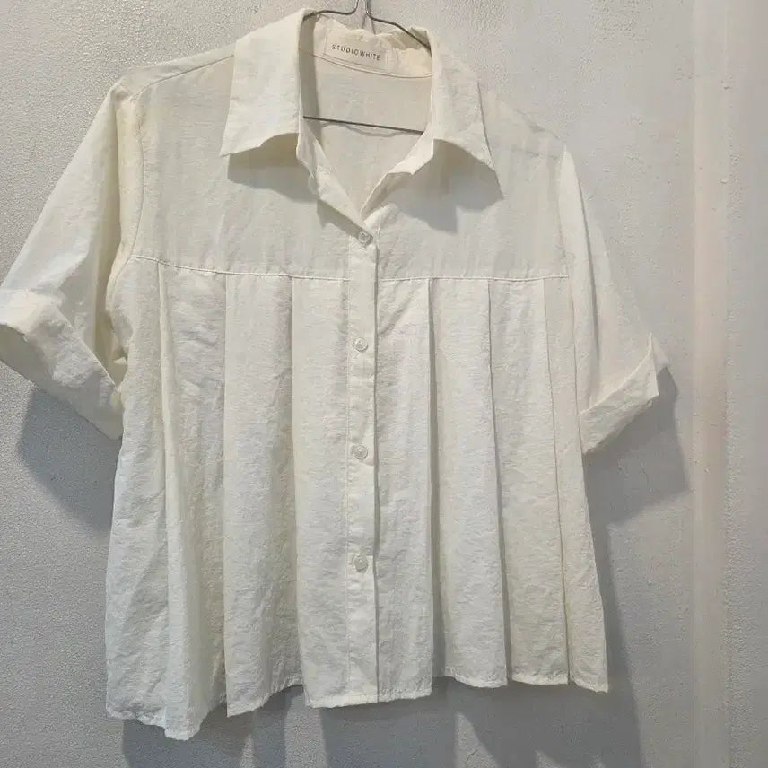 [BUNJANG] Studio White Blouse Ivory / 스튜디오 화이트 블라우스 아이보리 가59