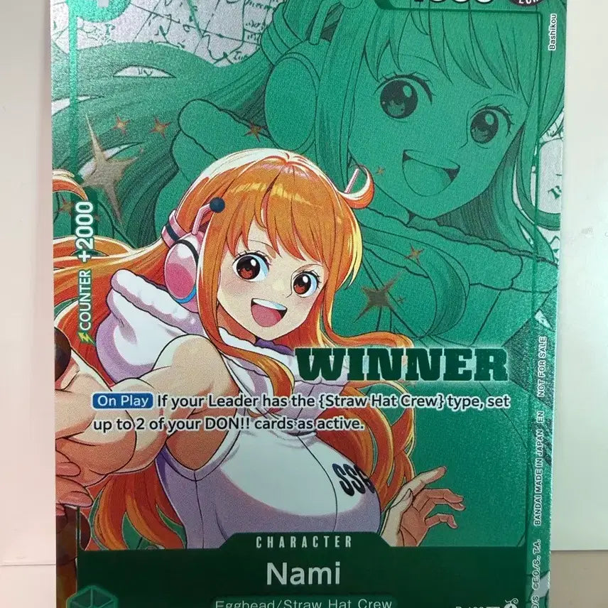 [BUNJANG] One Piece Winner Promo Nami Card / [북미] 원피스 위너 프로모 나미 카드