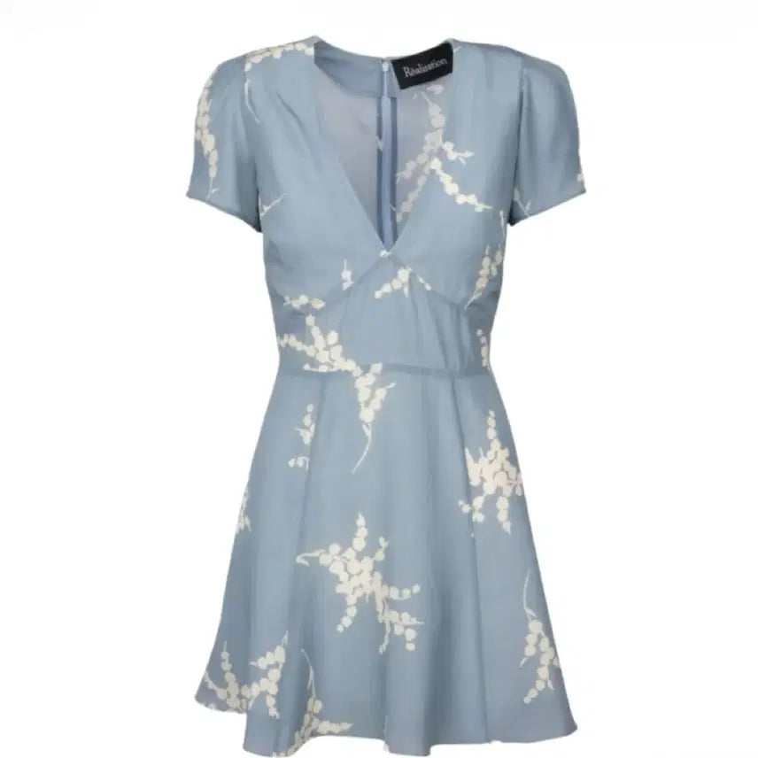 [BUNJANG] Realization Ruella Dress Blue Floral Mini Dress / 리얼리제이션 루엘라 원피스