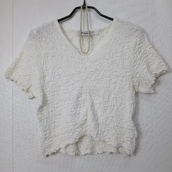[BUNJANG] 8 Seconds Cropped Short Sleeve T-Shirt / 8세컨즈 ) 크롭 반팔티  S