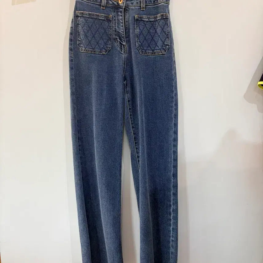 [BUNJANG] It MICHAA Quilted Pocket Denim Jeans / 잇미샤 청바지 퀼팅 포켓 데님
